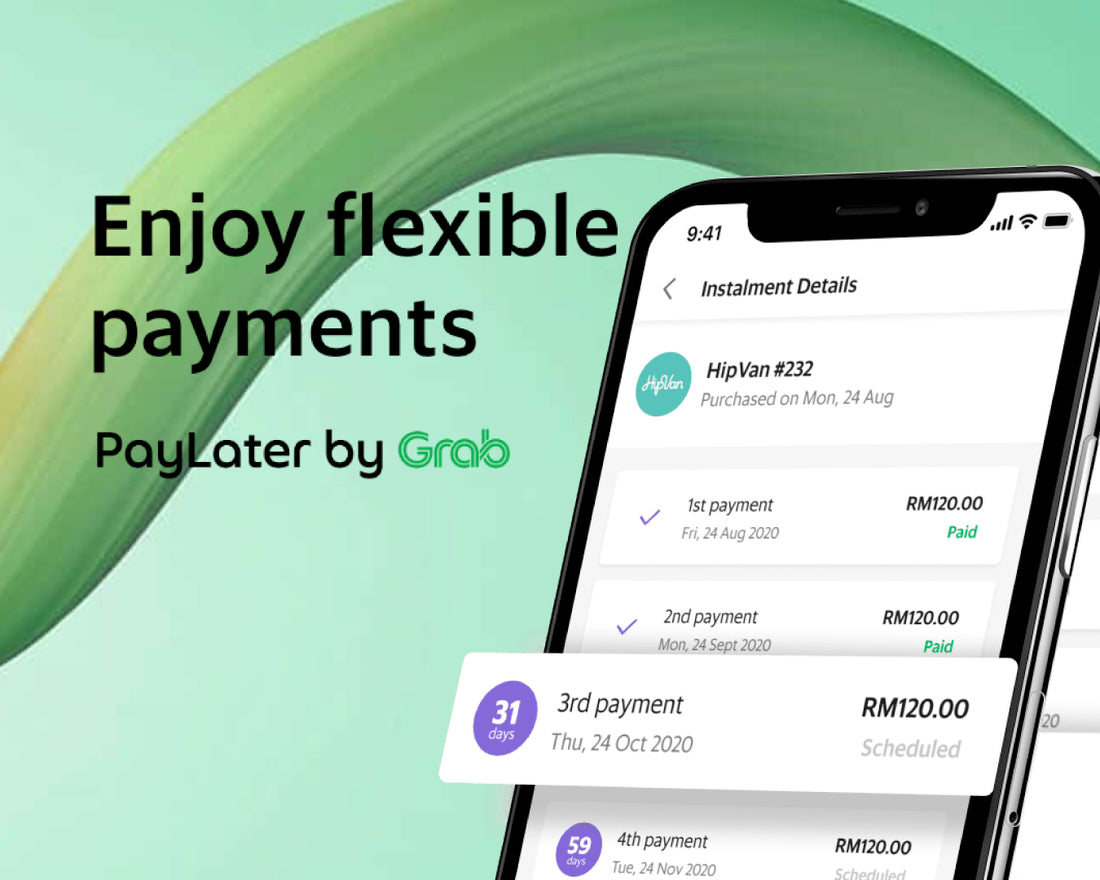 Botella Grab PayLater payment banner