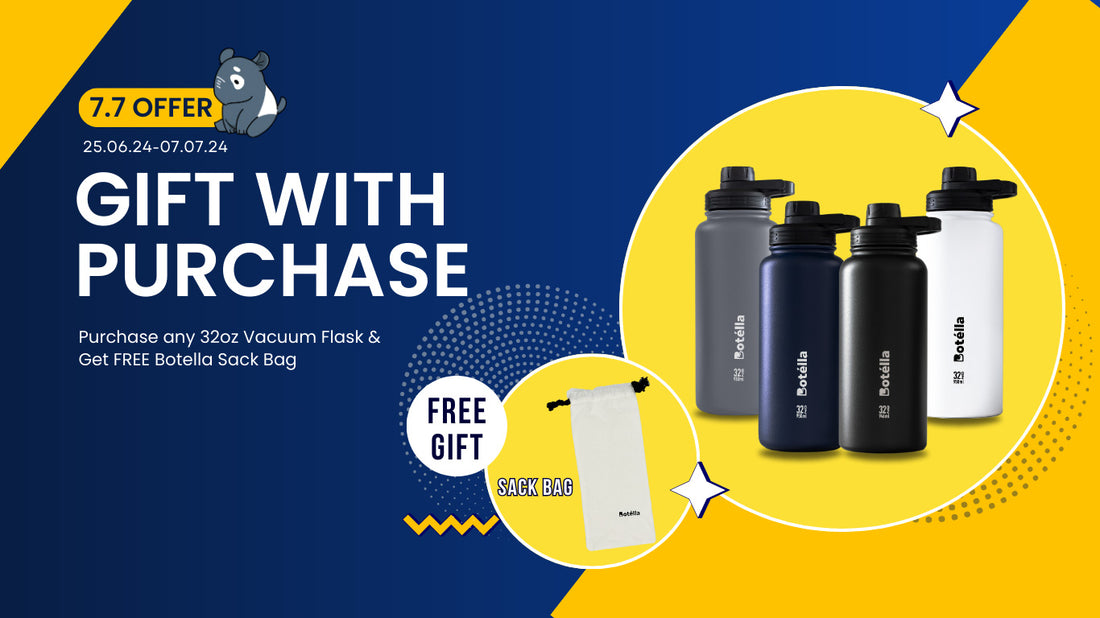 Limited-Time 7.7 Offer: Free Botella Sack Bag with Botella 32oz Vacuum Flask Purchase!