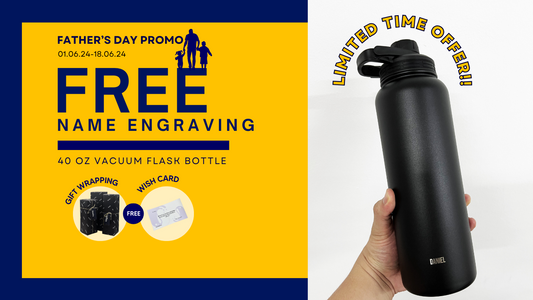 Celebrate Father's Day with Personalized Botella 40oz Vacuum Flask – Limited Time Offer!