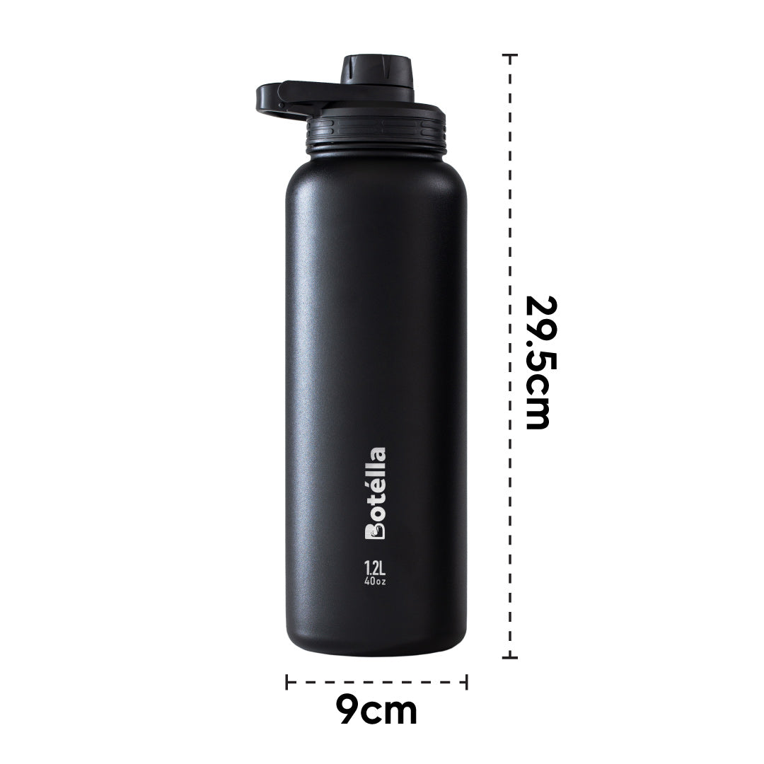 Measurement of 40oz Stainless Vacuum Flask