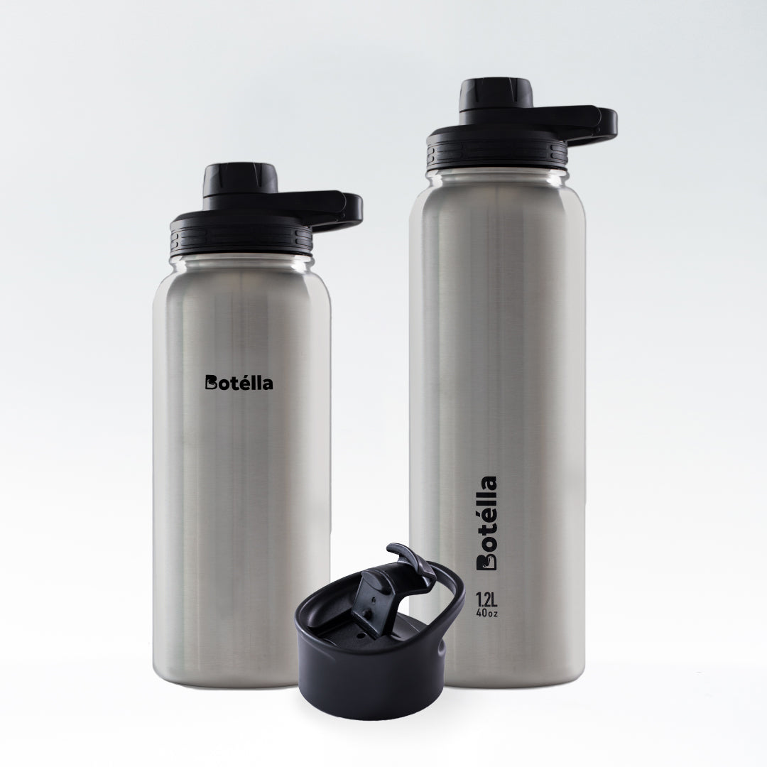 Clearance Sale Set - Premium Silver Vacuum Flask