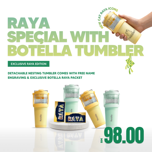 Raya Special Promotion 2-in-1 Nesting Tumbler 24oz (700ml) - Botella