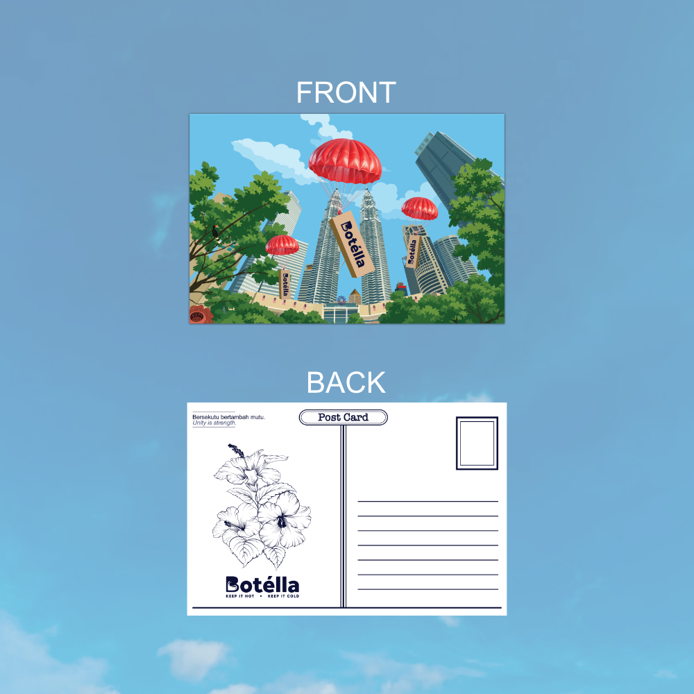 [FREE for purchase ANY Botella bottles] - Botella National Day Postcard