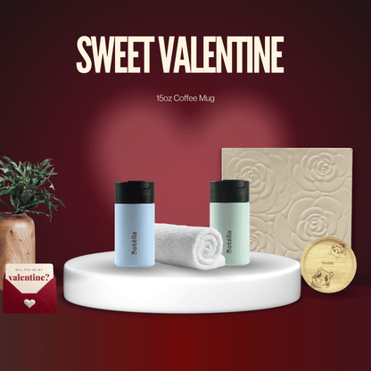 Sweet Valentine Gift Set: The Evermore Flower Box (15oz Coffee Mug) For Only RM88
