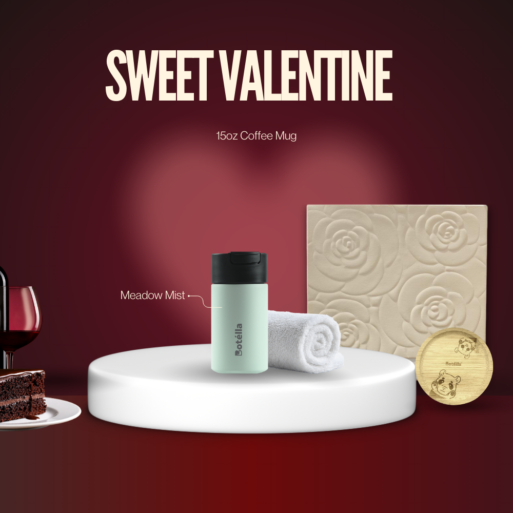 Sweet Valentine Gift Set: The Evermore Flower Box (15oz Coffee Mug) For Only RM88