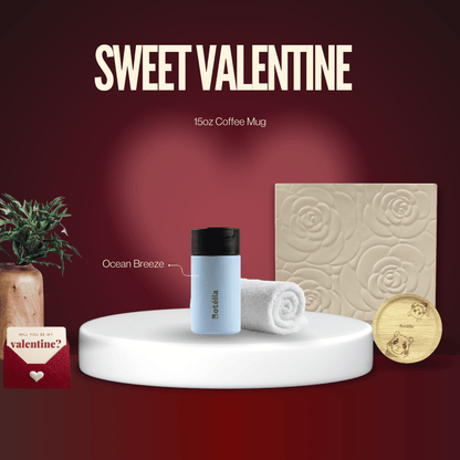 Sweet Valentine Gift Set: The Evermore Flower Box (15oz Coffee Mug) For Only RM88