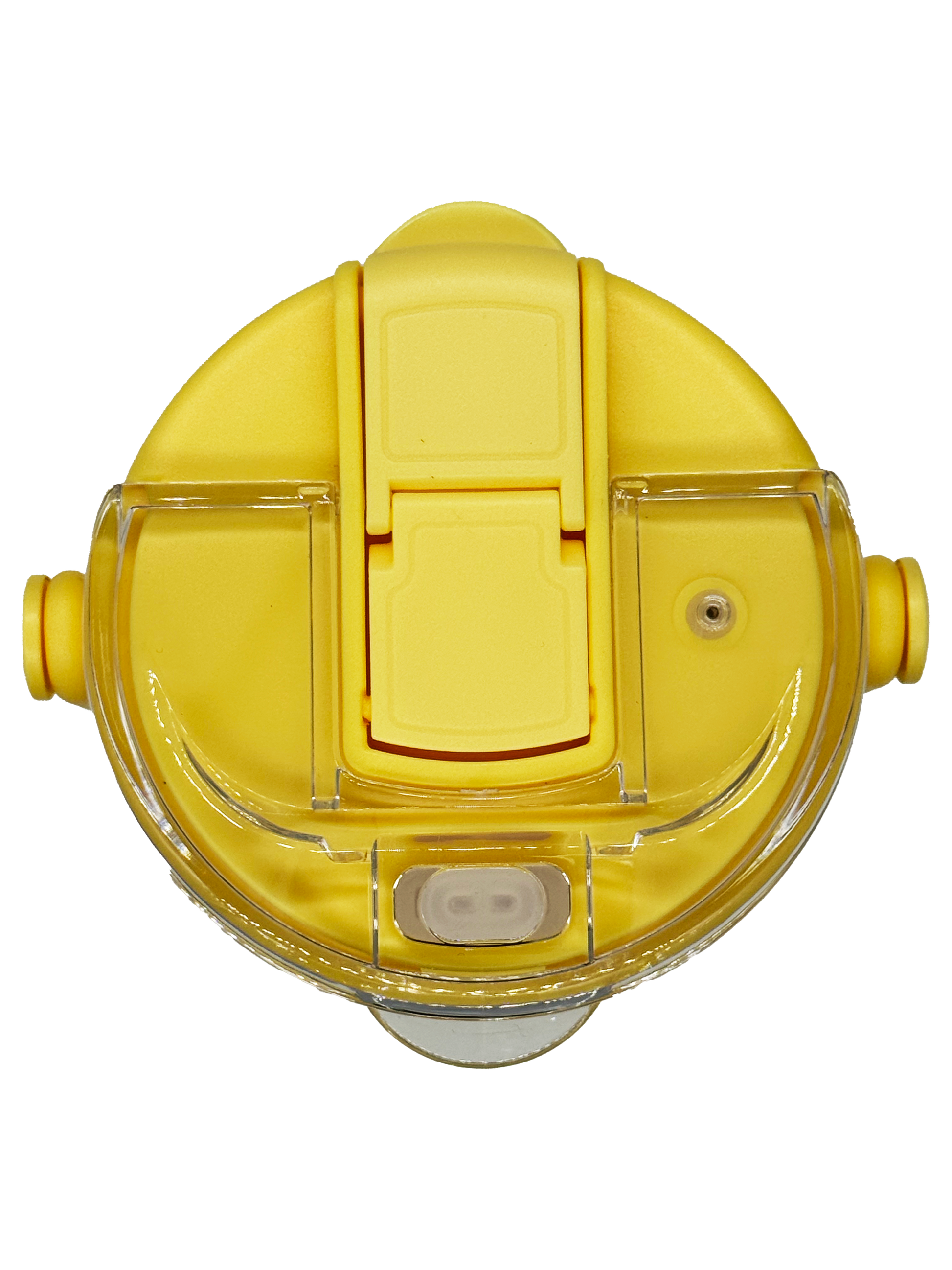 top view of a yellow lid