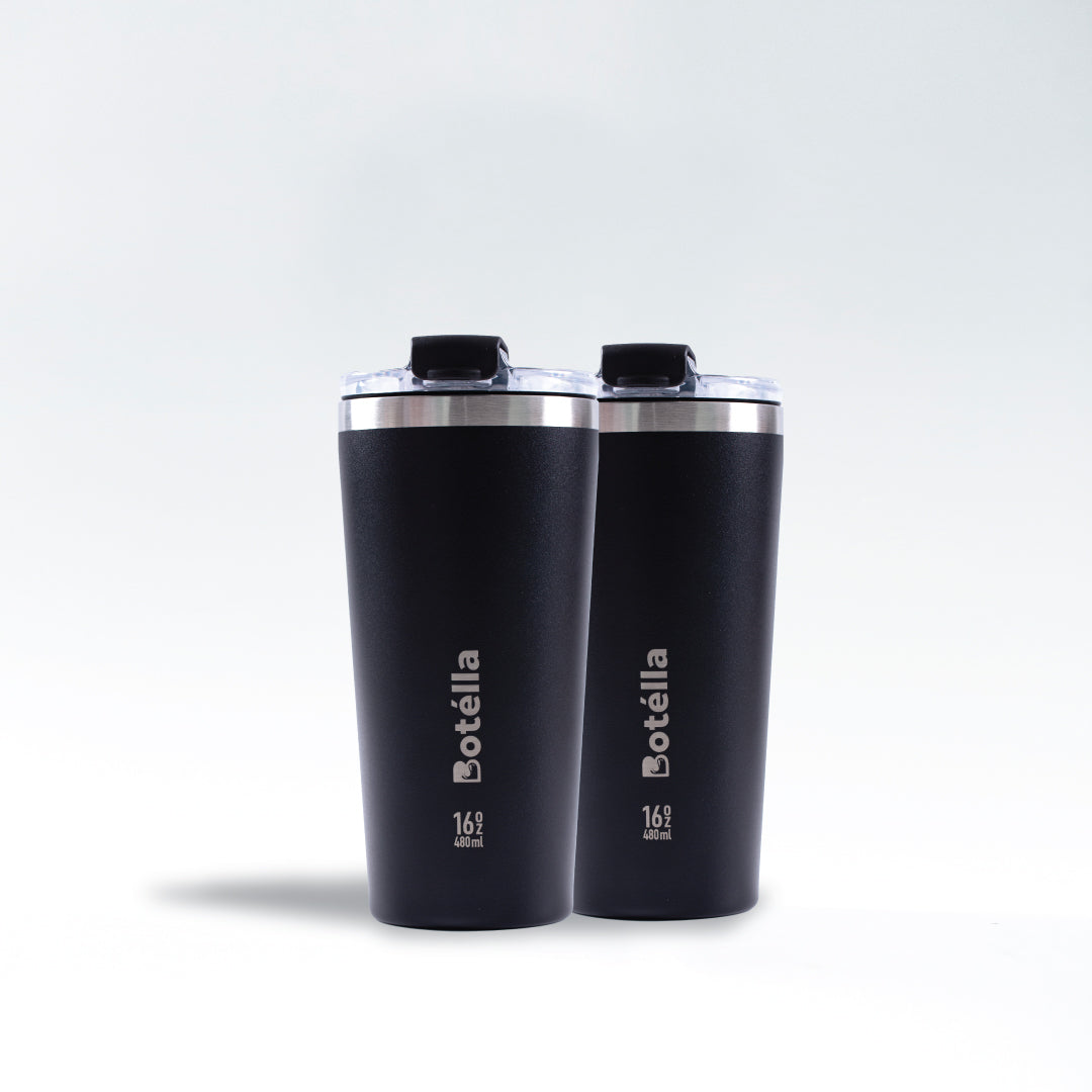 TWIN PACK of 16oz Tumbler (Classic Black)