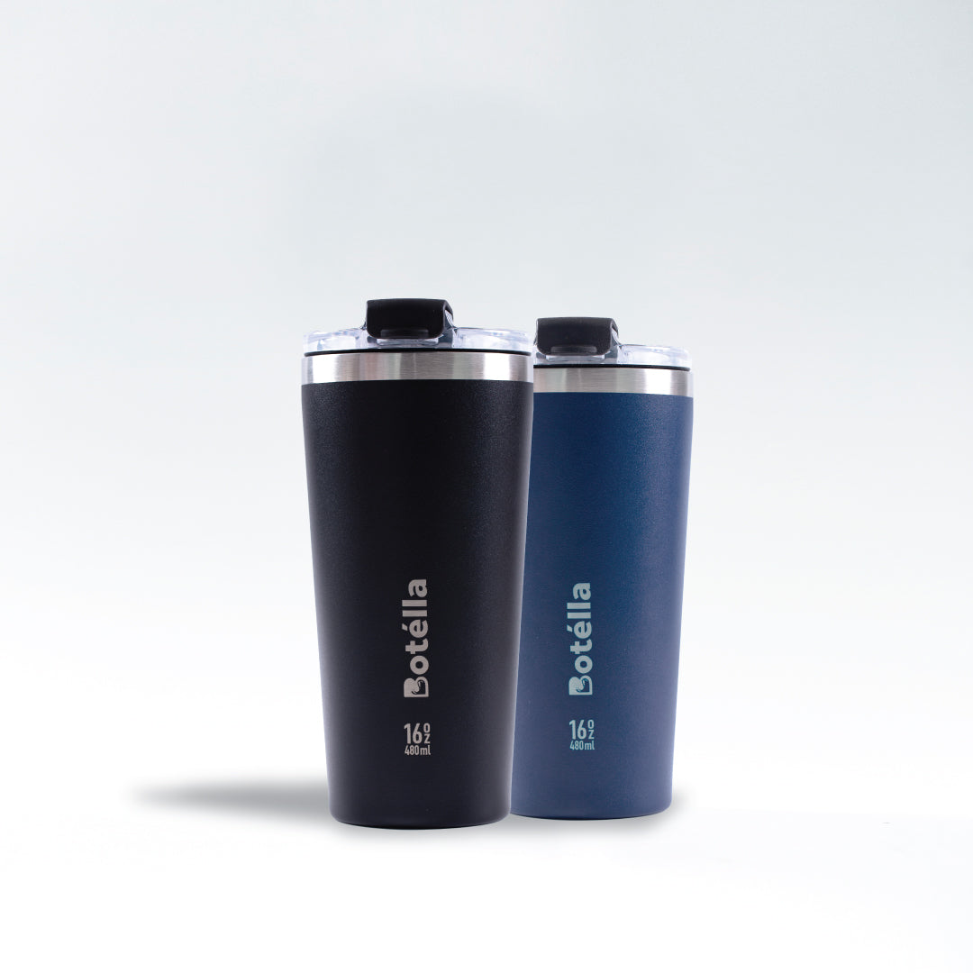 TWIN PACK of 16oz Tumbler (Classic Blue & Navy Blue)