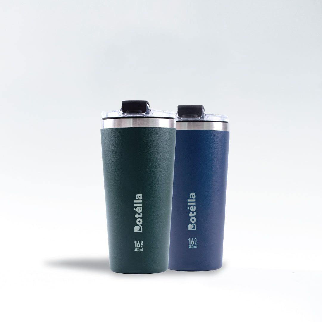 TWIN PACK of 16oz Tumbler (Pine Green & Navy Blue)