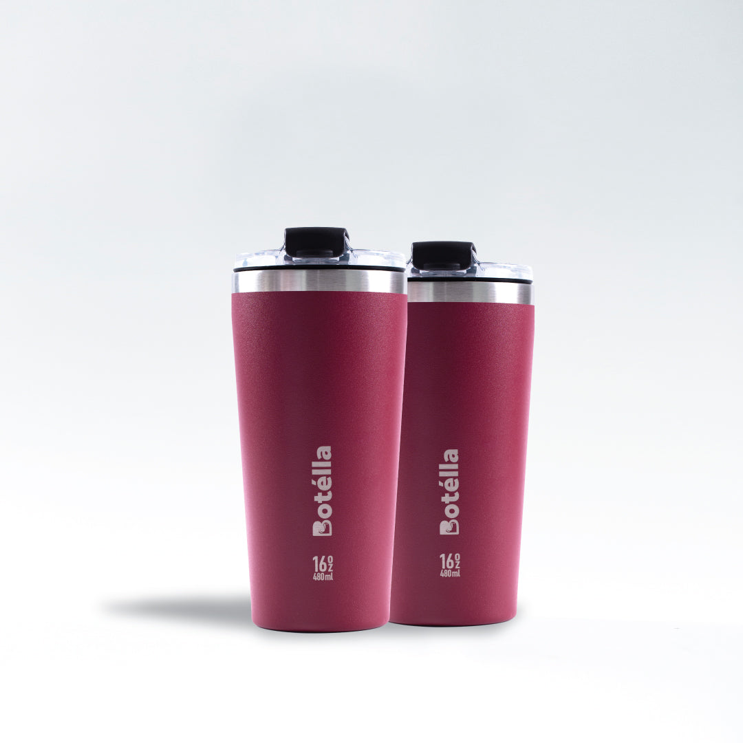 TWIN PACK of 16oz Tumbler ( Ruby Red)